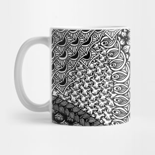 Zentangle - Black lace Mug